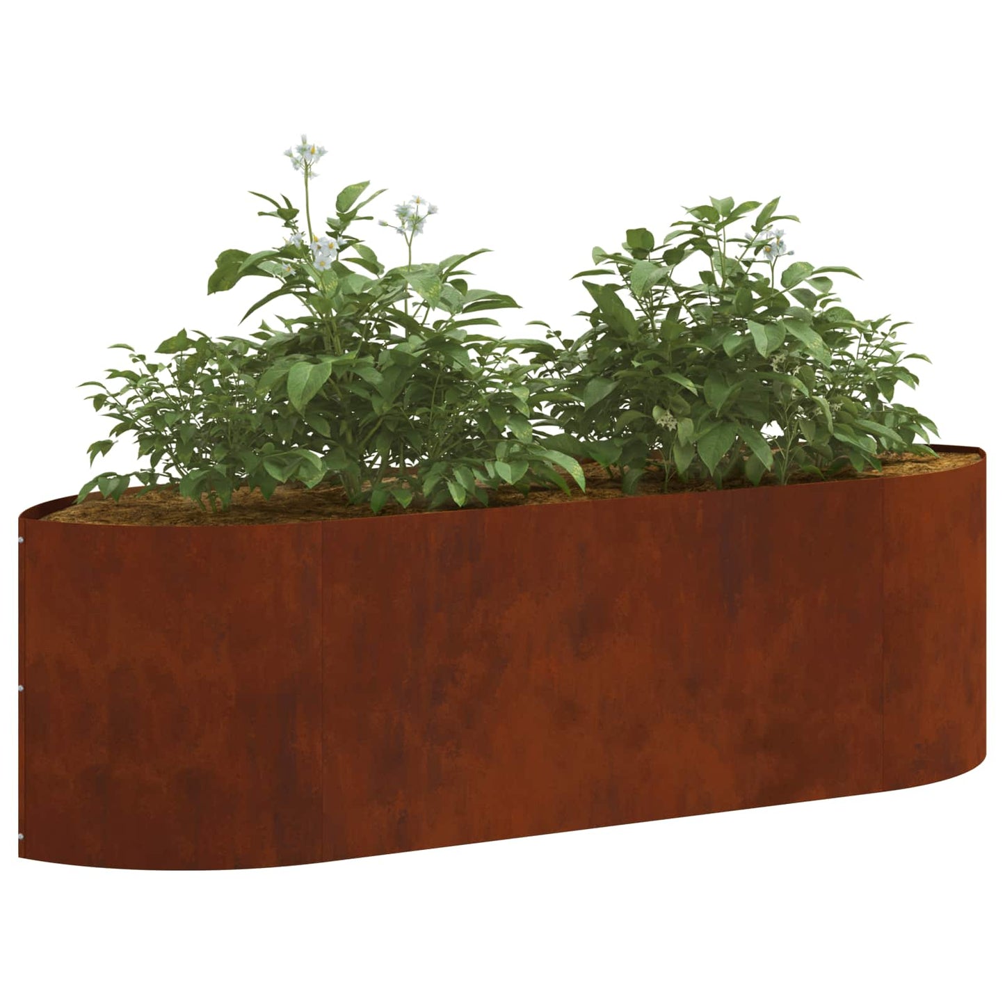 Raised Garden Bed Weathering Steel 140 x 40x 40 cm Steel