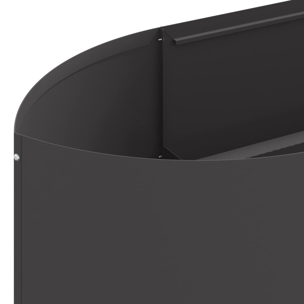 Raised Garden Bed Black 220 x 40x 40 cm Steel