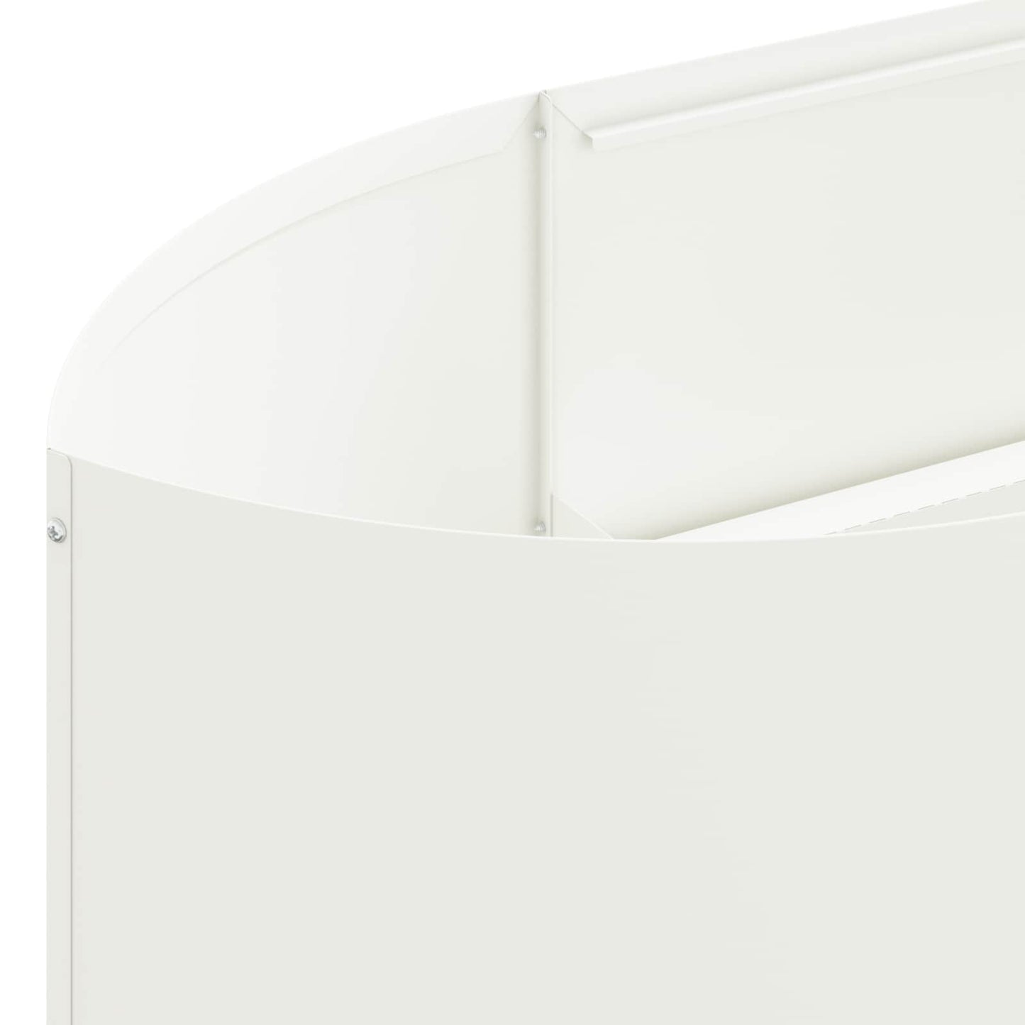 Raised Garden Bed White 220 x 40x 40 cm Steel