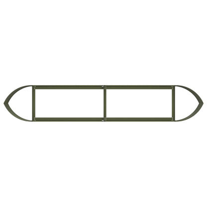 Raised Garden Bed Olive Green 220 x 40x 40 cm Steel