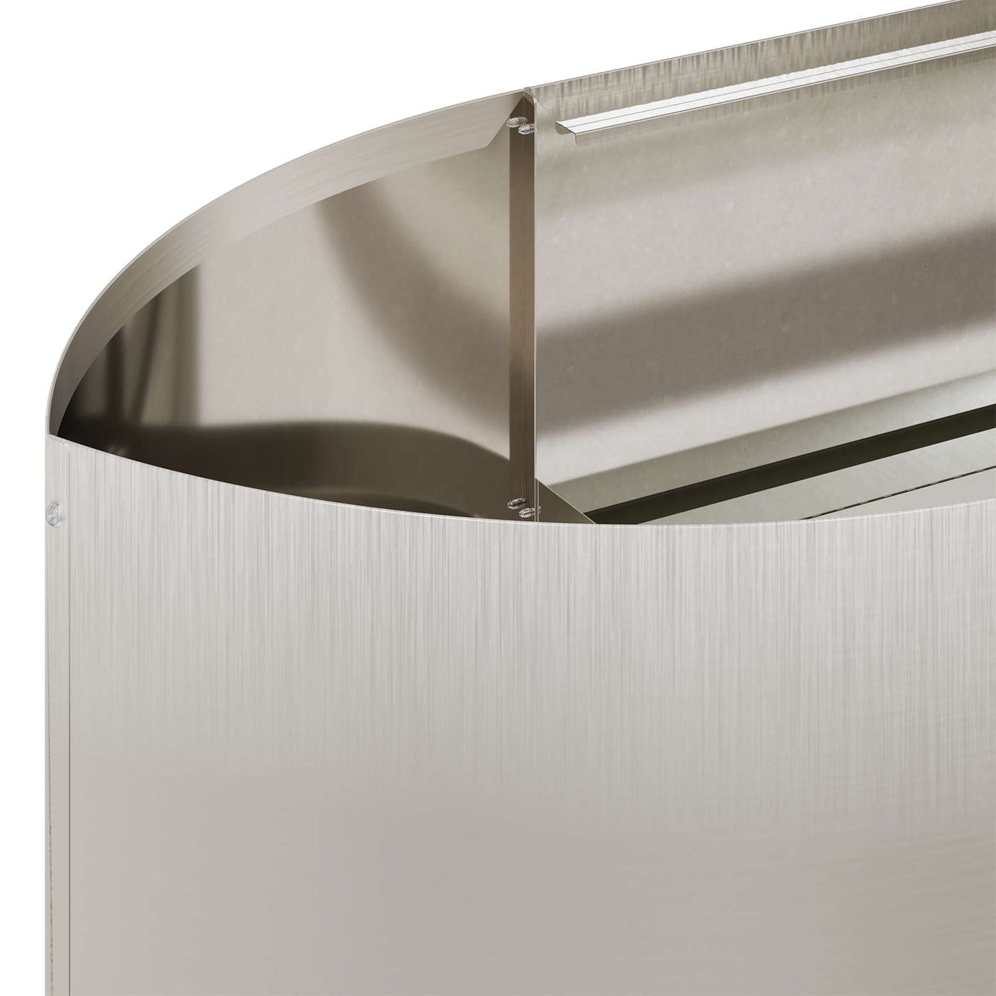 Raised Garden Bed Stainless Steel 220 x 40x 40 cm Steel