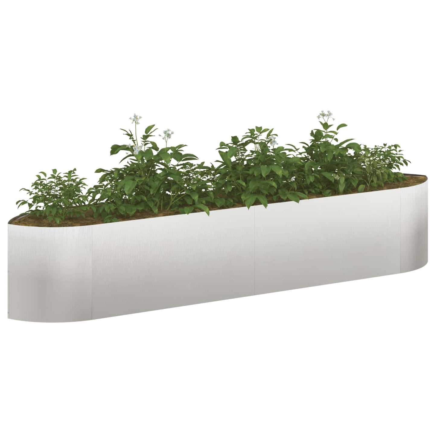 Raised Garden Bed Stainless Steel 220 x 40x 40 cm Steel