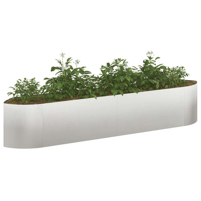 Raised Garden Bed Stainless Steel 220 x 40x 40 cm Steel