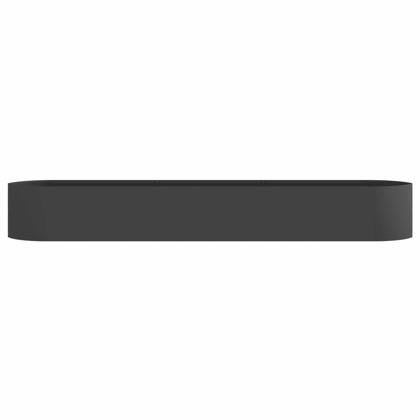 Raised Garden Bed Black 300 x 40x 40 cm Steel