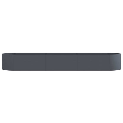 Raised Garden Bed Anthracite 300 x 40x 40 cm Steel