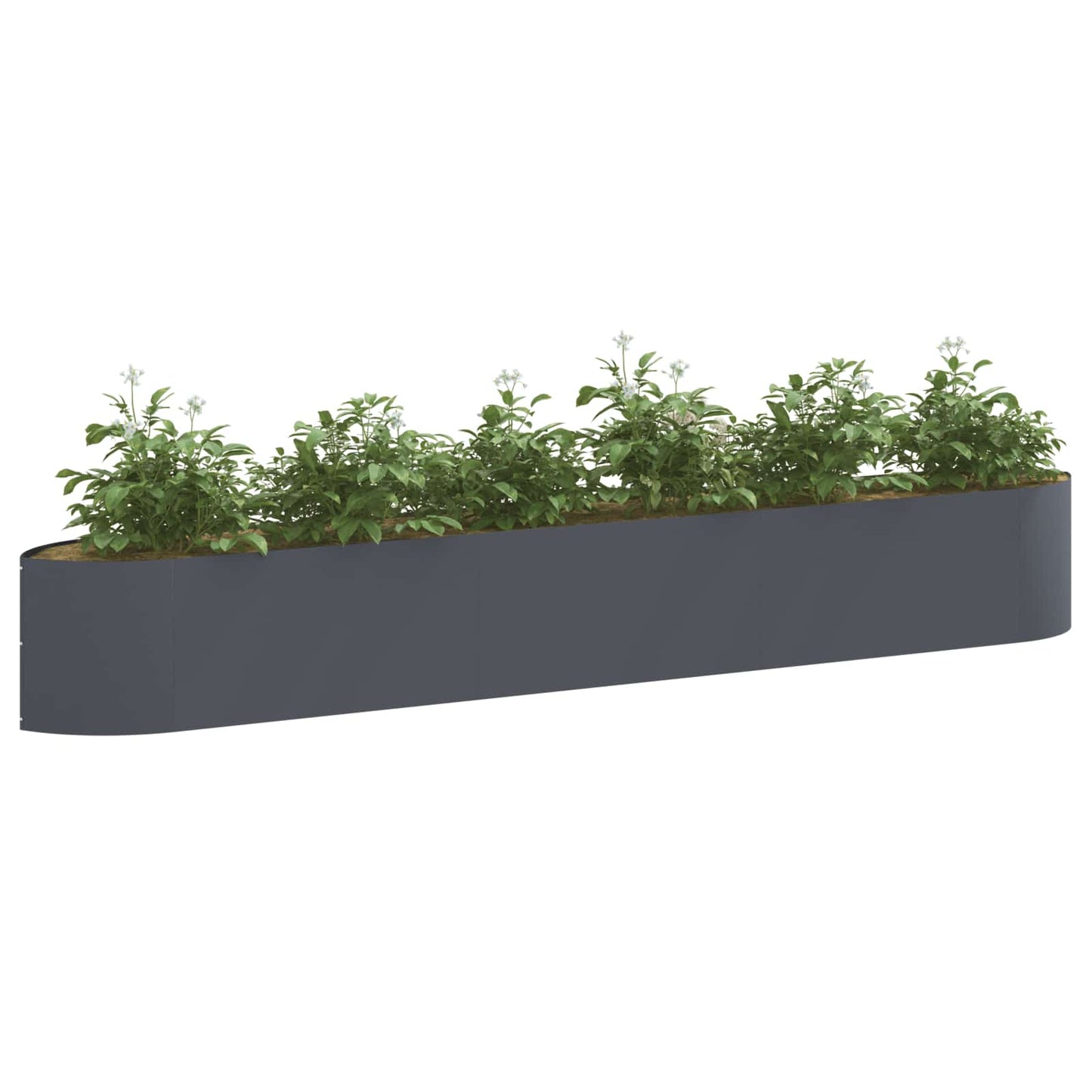 Raised Garden Bed Anthracite 300 x 40x 40 cm Steel