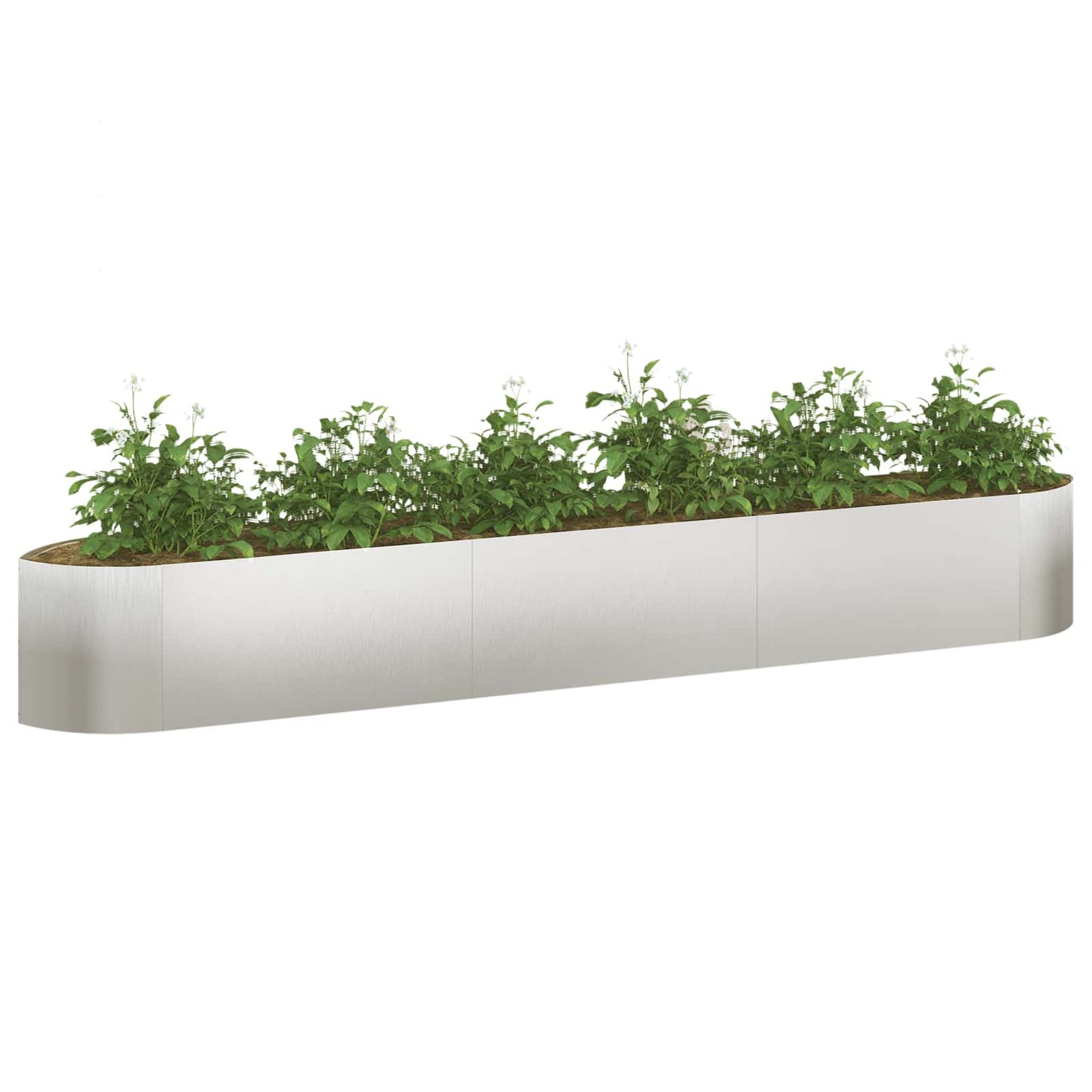 Raised Garden Bed Stainless Steel 300 x 40x 40 cm Steel