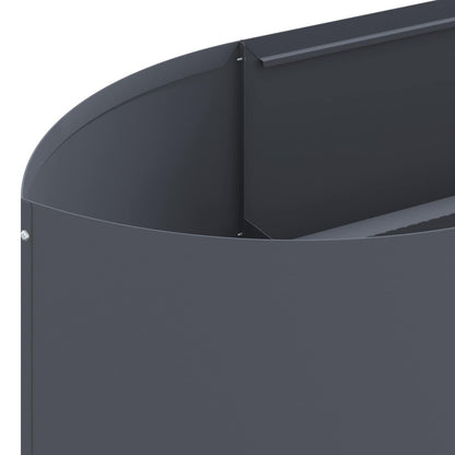 Raised Garden Bed Anthracite 380 x 40x 40 cm Steel