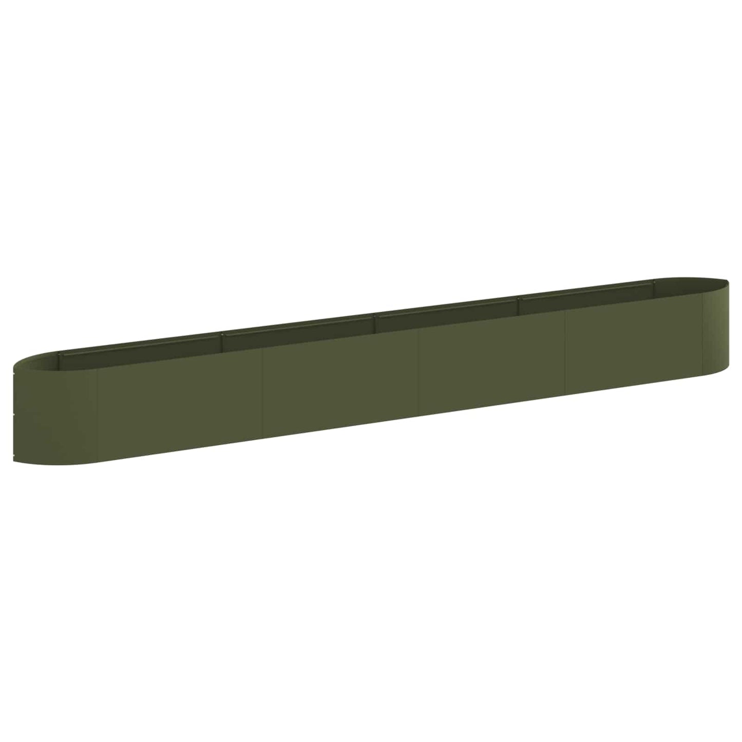 Raised Garden Bed Olive Green 380 x 40x 40 cm Steel