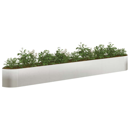 Raised Garden Bed Stainless Steel 380 x 40x 40 cm Steel