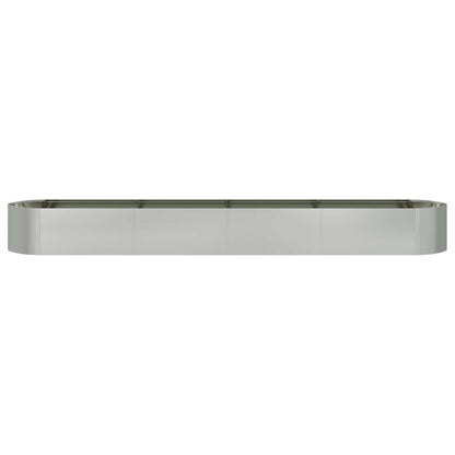 Raised Garden Bed Galvanised Steel 380 x 40x 40 cm Steel
