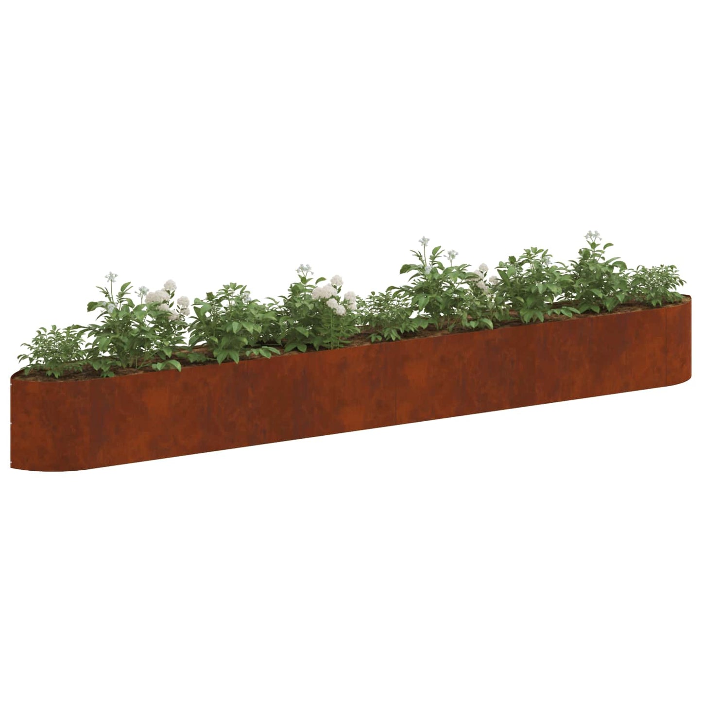 Raised Garden Bed Weathering Steel 380 x 40x 40 cm Steel