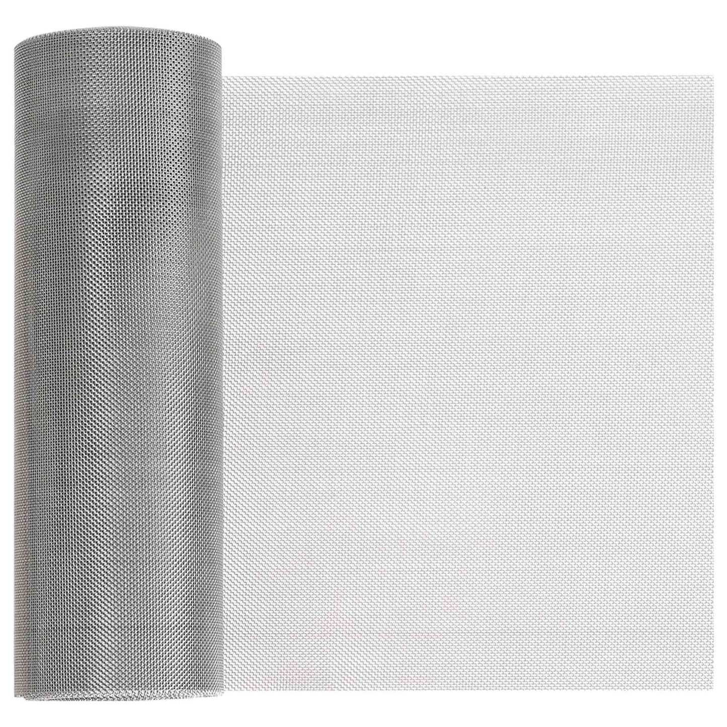 Mesh Screen 20 x 1000 cm 30 Mesh Stainless Steel 201 Silver