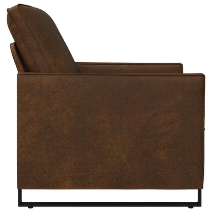 Armchair Brown 70 x 81 x 82 cm Faux Suede Fabric
