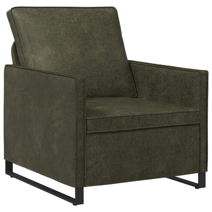 Armchair Army Green 70 x 81 x 82 cm Faux Suede Fabric
