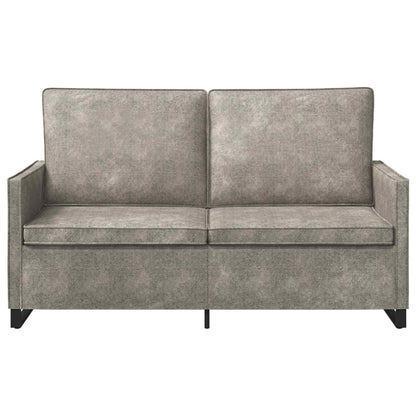 2 Seater Sofa Light Grey 150 x 81 x 82 cm Faux Suede Fabric