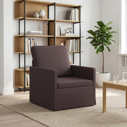 Armchair Dark Brown 70 x 81 x 82 cm Fabric