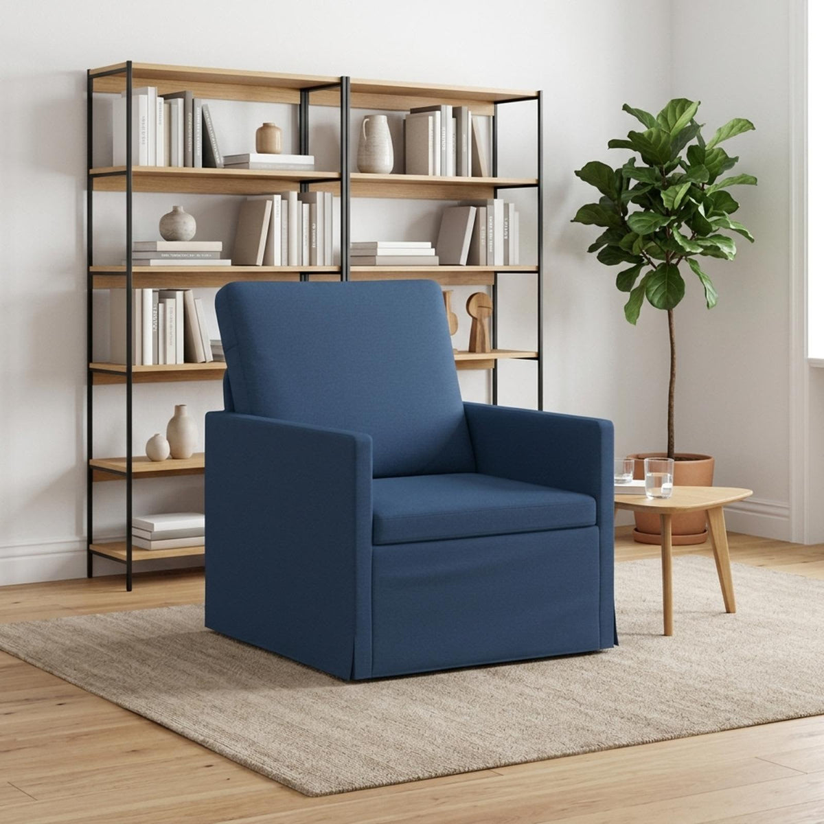 Armchair Blue 70 x 81 x 82 cm Fabric