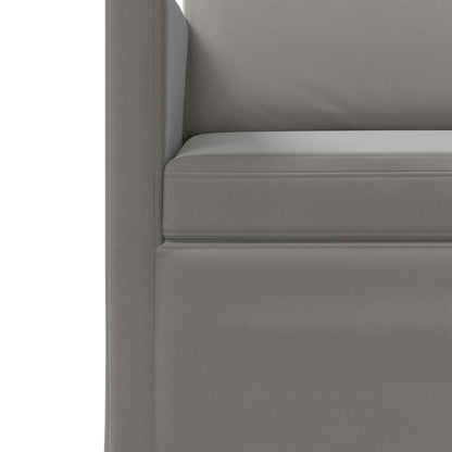Armchair Light Grey 70 x 81 x 82 cm Velvet