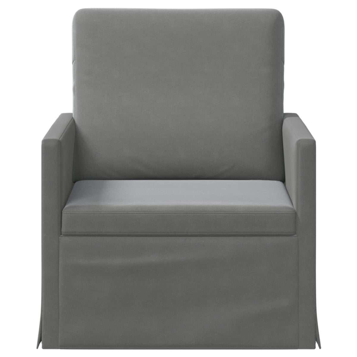 Armchair Dark Grey 70 x 81 x 82 cm Velvet