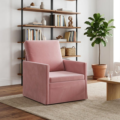 Armchair Pink 70 x 81 x 82 cm Velvet