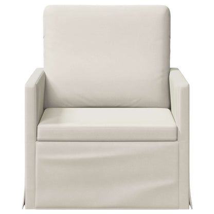 Armchair Cream 70 x 81 x 82 cm Velvet