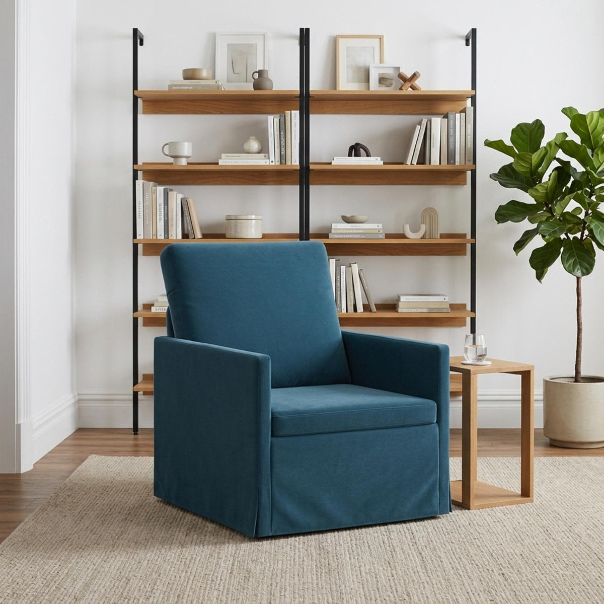 Armchair Blue 70 x 81 x 82 cm Velvet