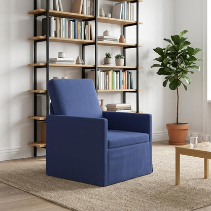 Armchair Police Blue 70 x 81 x 82 cm Velvet