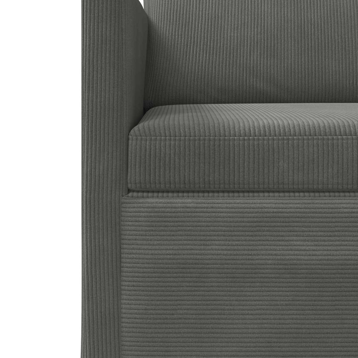 Armchair Dark Grey 70 x 81 x 82 cm Corduroy Fabric