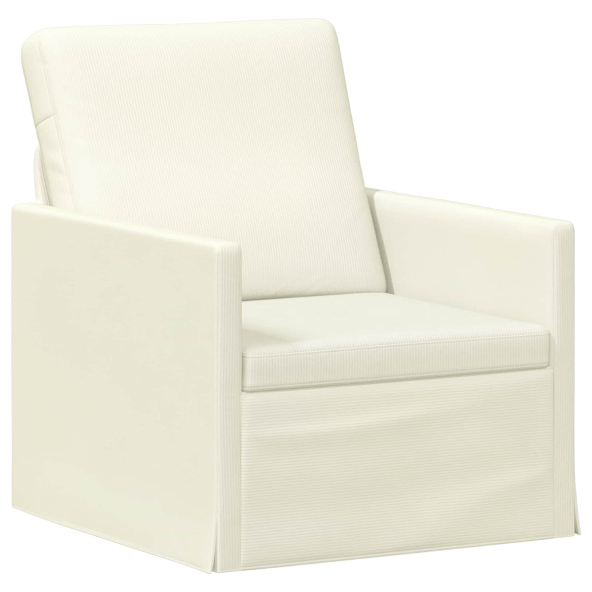 Armchair Cream 70 x 81 x 82 cm Corduroy Fabric