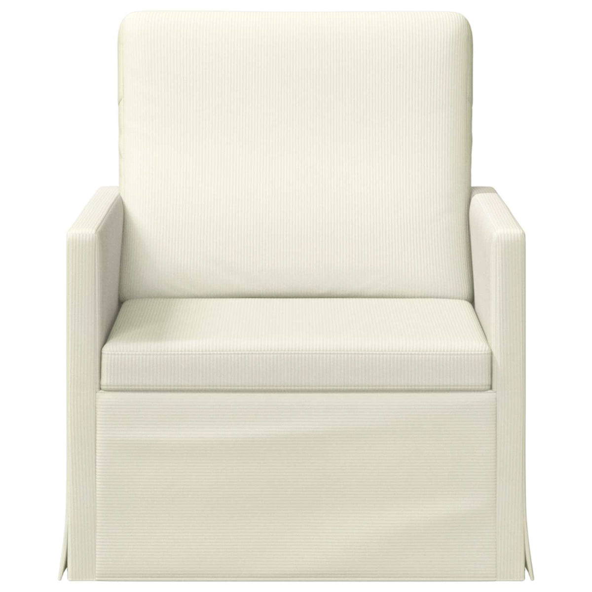 Armchair Cream 70 x 81 x 82 cm Corduroy Fabric