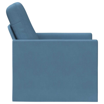 Armchair Blue 70 x 81 x 82 cm Corduroy Fabric