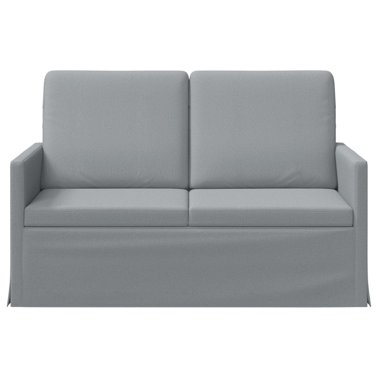 2 Seater Sofa Light Grey 130 x 81 x 82 cm Fabric