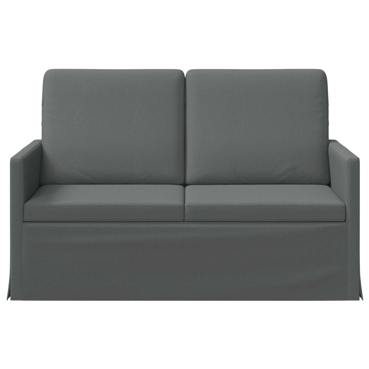 2 Seater Sofa Dark Grey 130 x 81 x 82 cm Fabric