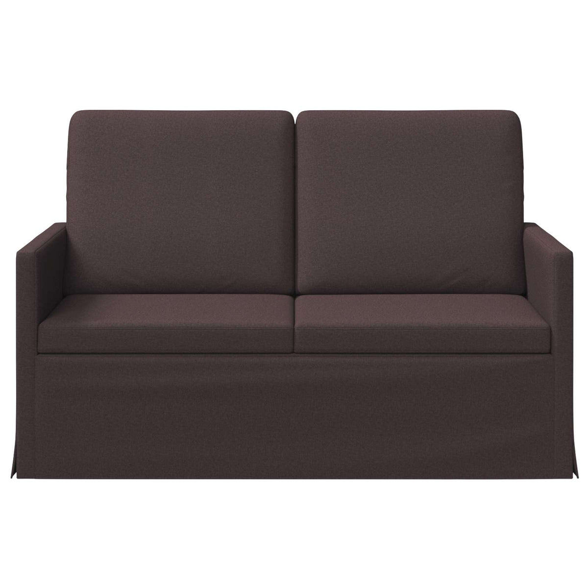 2 Seater Sofa Dark Brown 130 x 81 x 82 cm Fabric