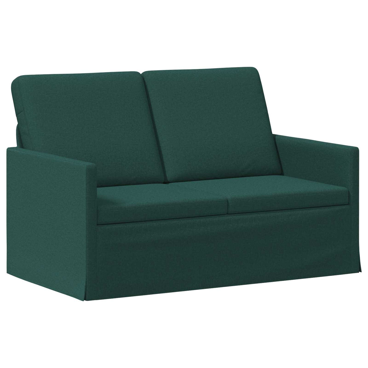 2 Seater Sofa Dark Green 130 x 81 x 82 cm Fabric