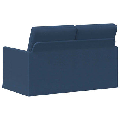 2 Seater Sofa Blue 130 x 81 x 82 cm Fabric