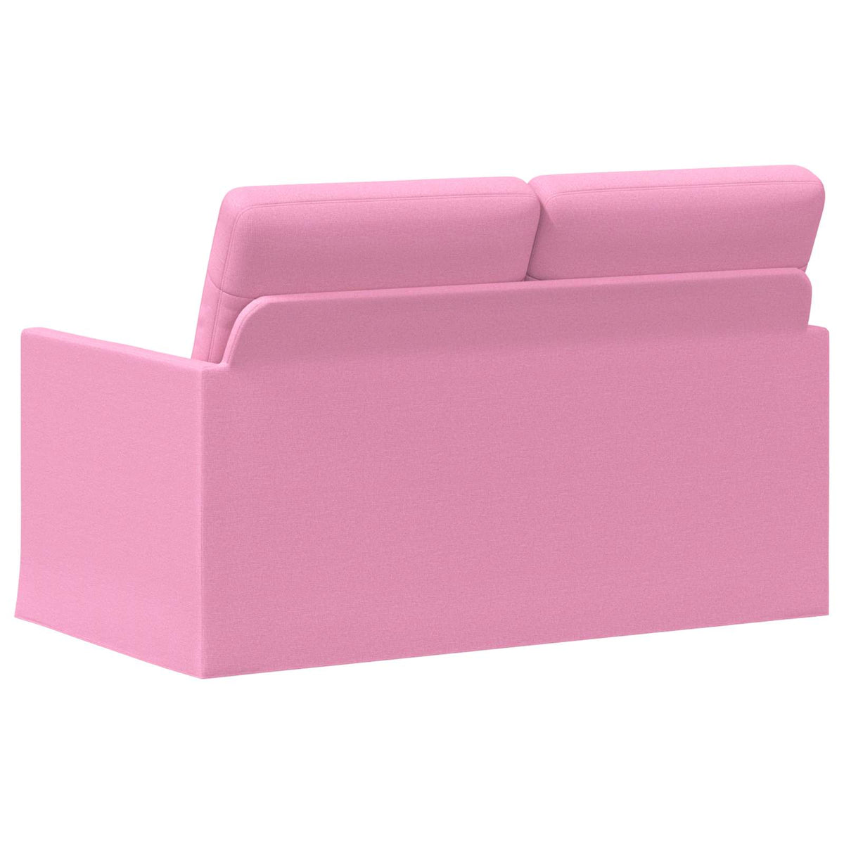 2 Seater Sofa Pink 130 x 81 x 82 cm Fabric