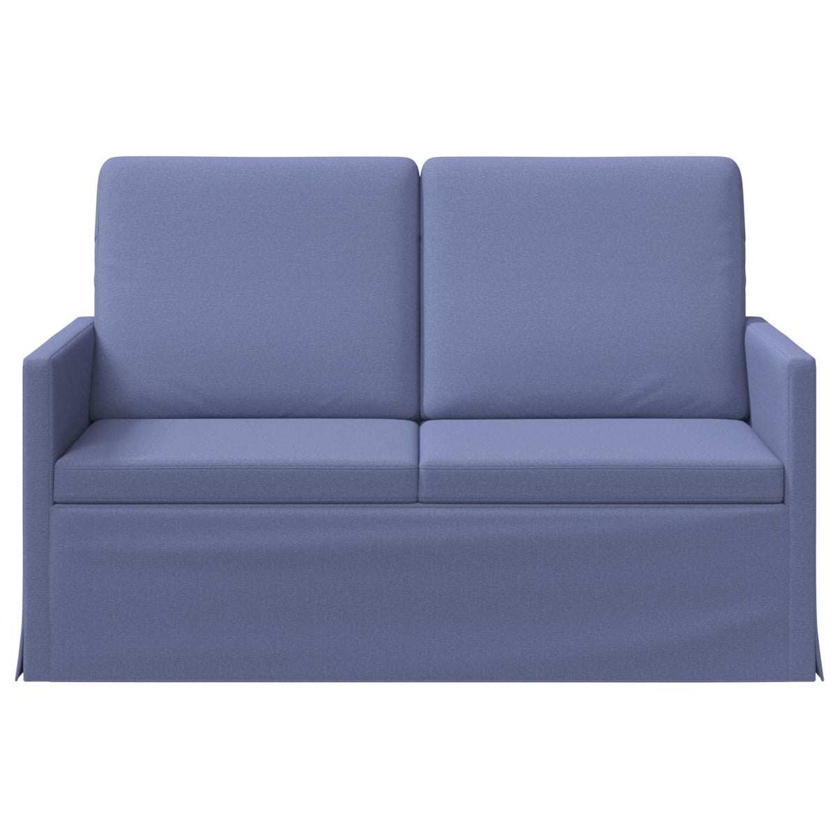 2 Seater Sofa Jeans Blue 130 x 81 x 82 cm Fabric