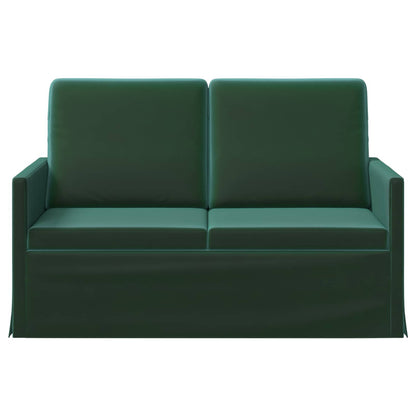 2 Seater Sofa Dark Green 130 x 81 x 82 cm Velvet