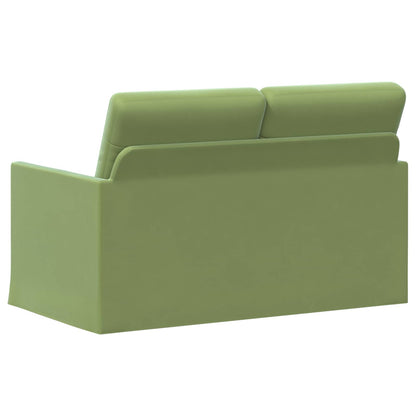 2 Seater Sofa Light Green 130 x 81 x 82 cm Velvet