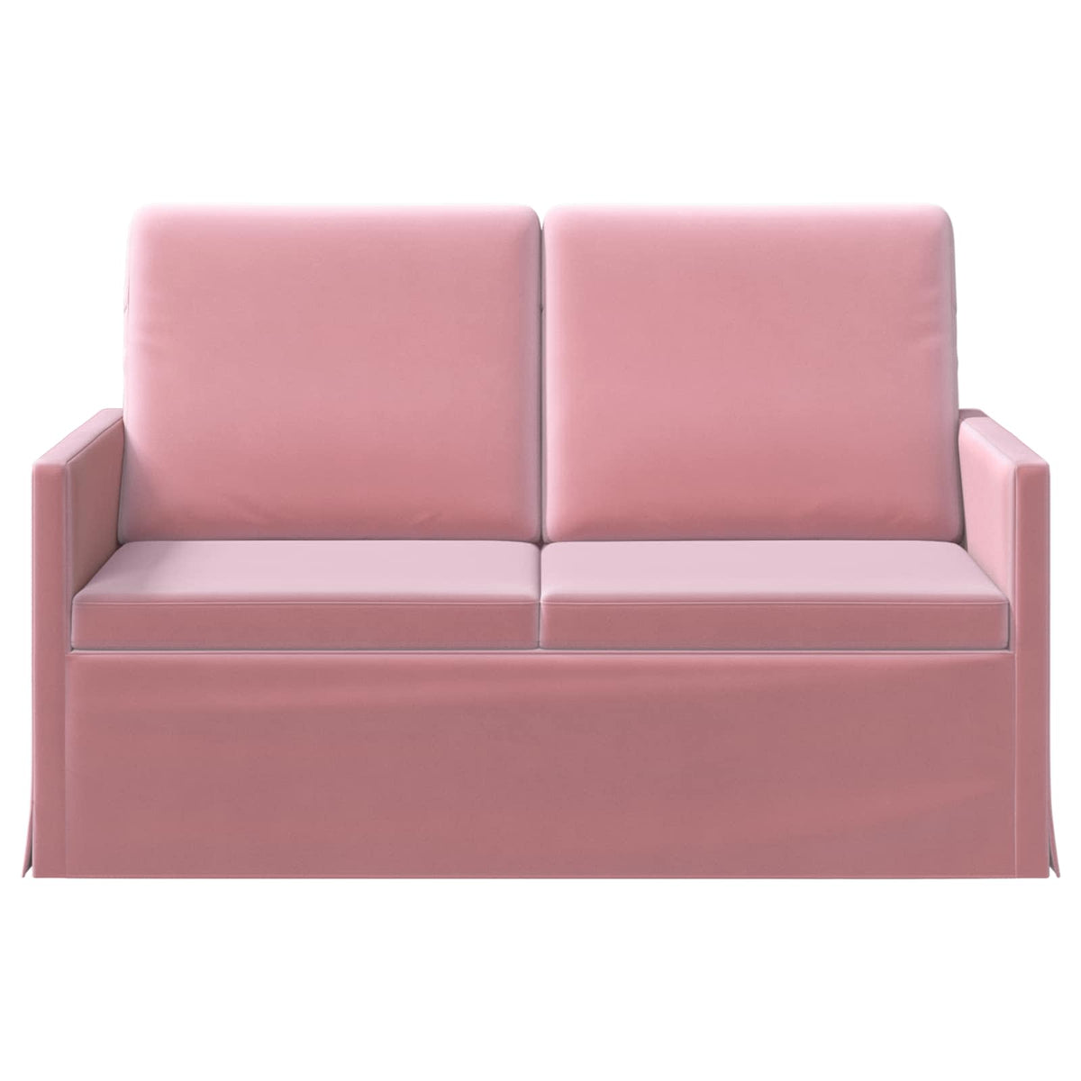 2 Seater Sofa Pink 130 x 81 x 82 cm Velvet