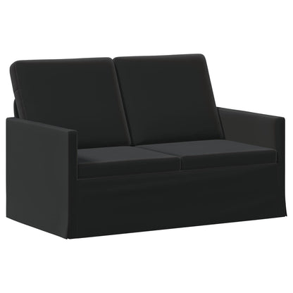 2 Seater Sofa Black 130 x 81 x 82 cm Velvet