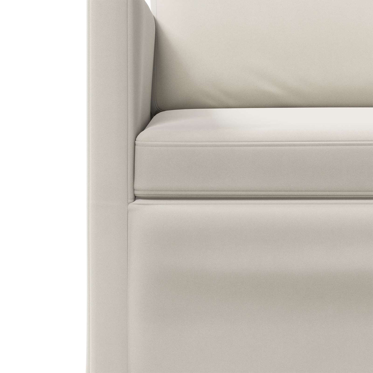 2 Seater Sofa Cream 130 x 81 x 82 cm Velvet