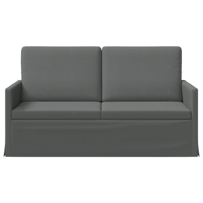 2 Seater Sofa Dark Grey 150 x 81 x 82 cm Fabric