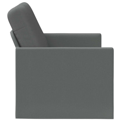 2 Seater Sofa Dark Grey 150 x 81 x 82 cm Fabric