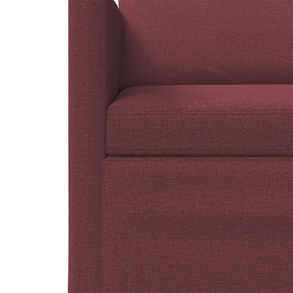 2 Seater Sofa Wine Red 150 x 81 x 82 cm Fabric