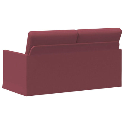 2 Seater Sofa Wine Red 150 x 81 x 82 cm Fabric