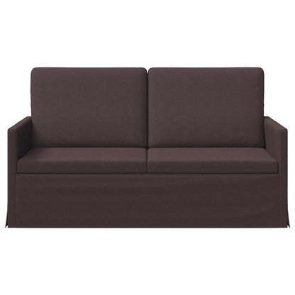 2 Seater Sofa Dark Brown 150 x 81 x 82 cm Fabric