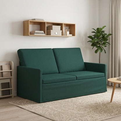 2 Seater Sofa Dark Green 150 x 81 x 82 cm Fabric